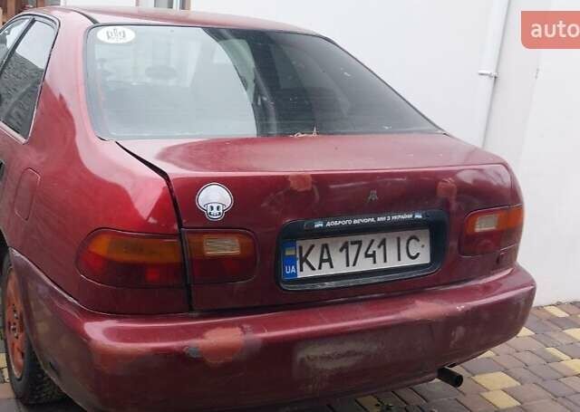 Красный Хонда Цивик, объемом двигателя 1.44 л и пробегом 467 тыс. км за 1800 $, фото 1 на Automoto.ua