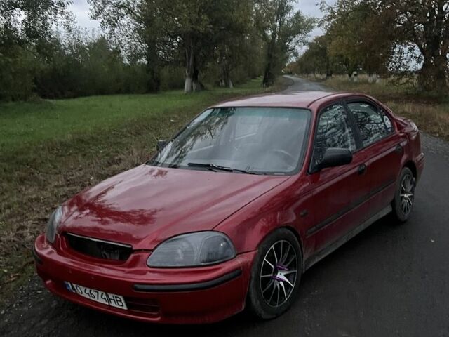 Красный Хонда Цивик, объемом двигателя 1.4 л и пробегом 326 тыс. км за 3300 $, фото 2 на Automoto.ua