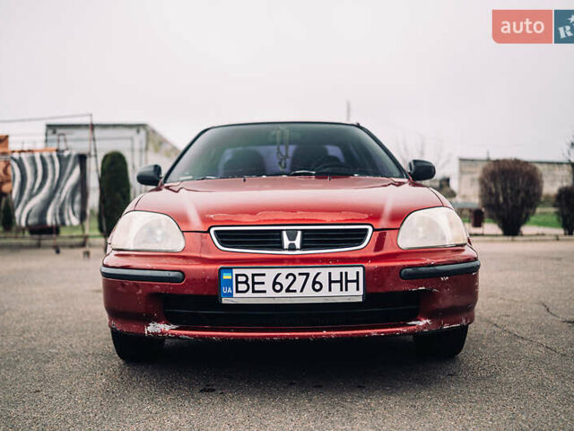 Червоний Хонда Сівік, об'ємом двигуна 1.4 л та пробігом 222 тис. км за 2800 $, фото 1 на Automoto.ua