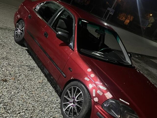 Красный Хонда Цивик, объемом двигателя 1.4 л и пробегом 326 тыс. км за 3300 $, фото 1 на Automoto.ua