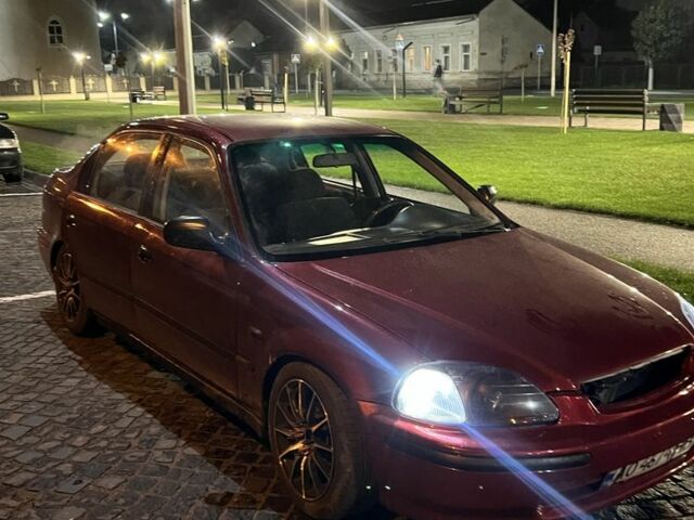 Красный Хонда Цивик, объемом двигателя 1.4 л и пробегом 326 тыс. км за 3300 $, фото 5 на Automoto.ua