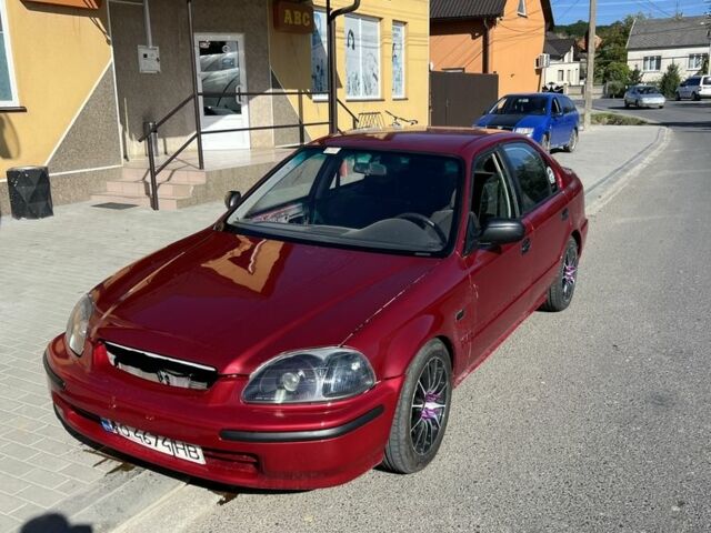 Красный Хонда Цивик, объемом двигателя 1.4 л и пробегом 326 тыс. км за 3300 $, фото 7 на Automoto.ua