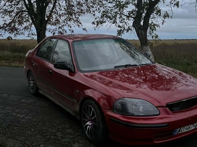 Красный Хонда Цивик, объемом двигателя 1.4 л и пробегом 326 тыс. км за 3300 $, фото 3 на Automoto.ua