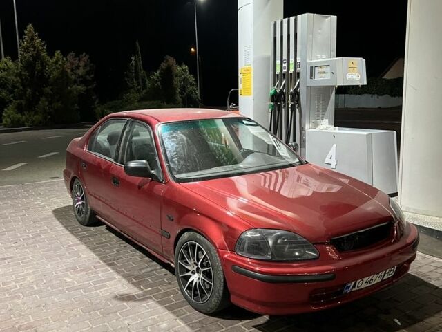 Красный Хонда Цивик, объемом двигателя 1.4 л и пробегом 326 тыс. км за 3300 $, фото 6 на Automoto.ua