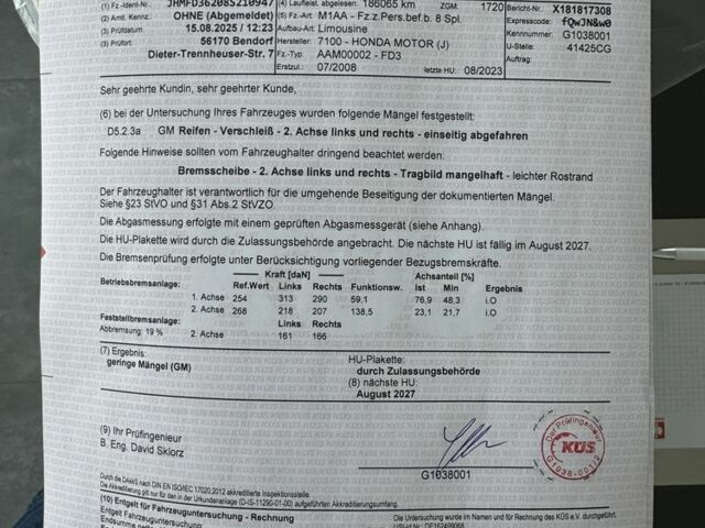 Синий Хонда Цивик, объемом двигателя 0 л и пробегом 188 тыс. км за 7100 $, фото 13 на Automoto.ua