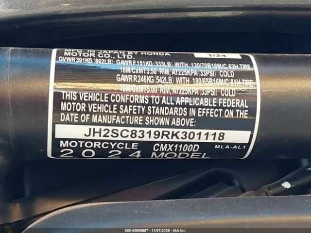 Хонда Другая, объемом двигателя 1.1 л и пробегом 0 тыс. км за 2400 $, фото 12 на Automoto.ua