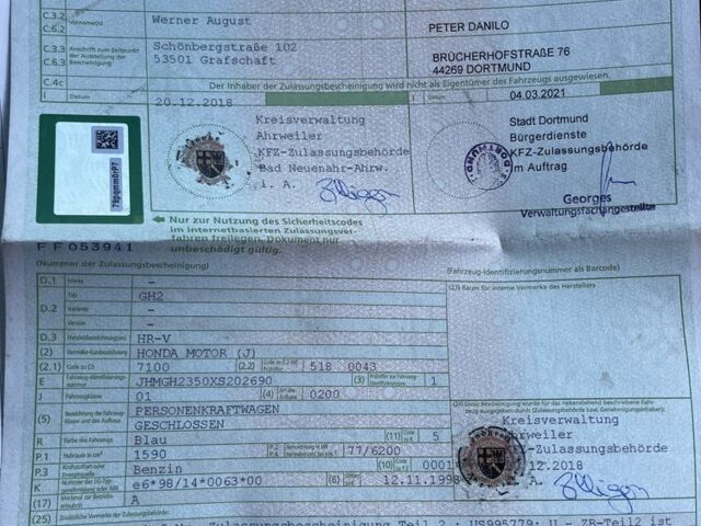 Черный Хонда ХРВ, объемом двигателя 1.6 л и пробегом 267 тыс. км за 3100 $, фото 4 на Automoto.ua