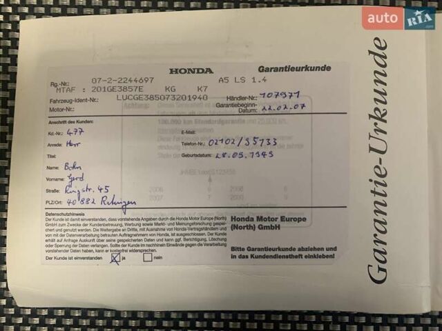 Хонда Джаз 2007 в Виннице на Automoto.ua Черный Хонда Джаз, объемом двигателя 1.4 л и пробегом 177 тыс. км за 5900 $, фото 15 на Automoto.ua