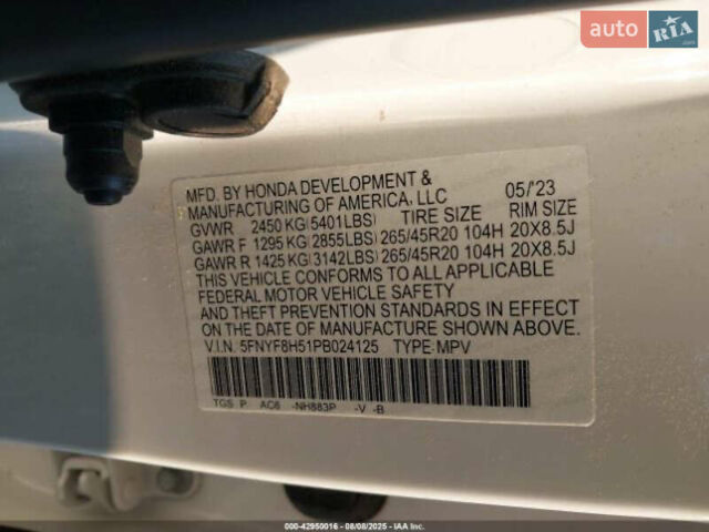 Белый Хонда Пасспорт, объемом двигателя 3.47 л и пробегом 50 тыс. км за 28000 $, фото 37 на Automoto.ua