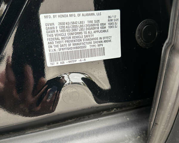 Черный Хонда Пилот, объемом двигателя 3.47 л и пробегом 162 тыс. км за 22000 $, фото 40 на Automoto.ua