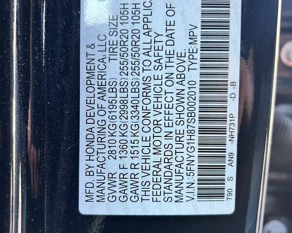 Черный Хонда Пилот, объемом двигателя 3.47 л и пробегом 14 тыс. км за 55000 $, фото 41 на Automoto.ua