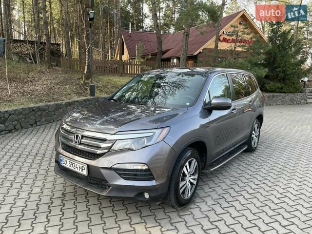 Серый Хонда Пилот, объемом двигателя 3.47 л и пробегом 184 тыс. км за 18500 $, фото 1 на Automoto.ua
