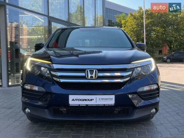 Синий Хонда Пилот, объемом двигателя 3.47 л и пробегом 162 тыс. км за 17500 $, фото 1 на Automoto.ua