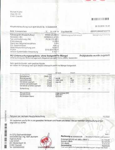 Синий Хонда CBF 600S, объемом двигателя 0.6 л и пробегом 21 тыс. км за 4600 $, фото 47 на Automoto.ua