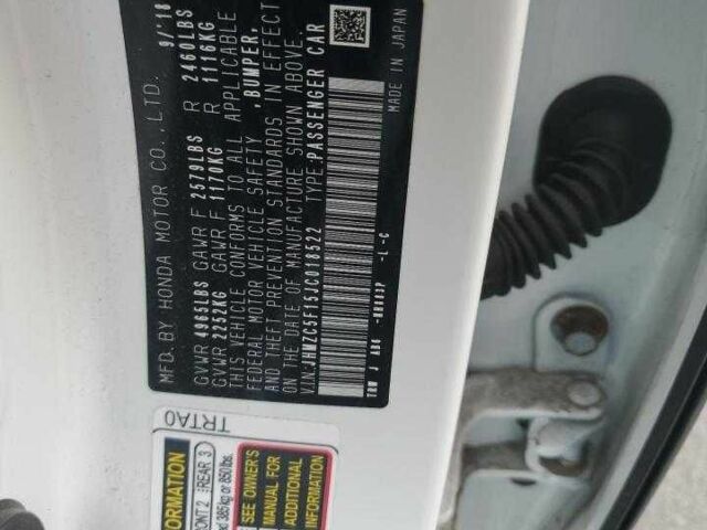 Белый Хонда FCX Clarity, объемом двигателя 1.5 л и пробегом 85 тыс. км за 3600 $, фото 11 на Automoto.ua