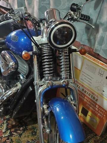 Синий Хонда Steed 400 VLX, объемом двигателя 0.4 л и пробегом 57 тыс. км за 3100 $, фото 2 на Automoto.ua