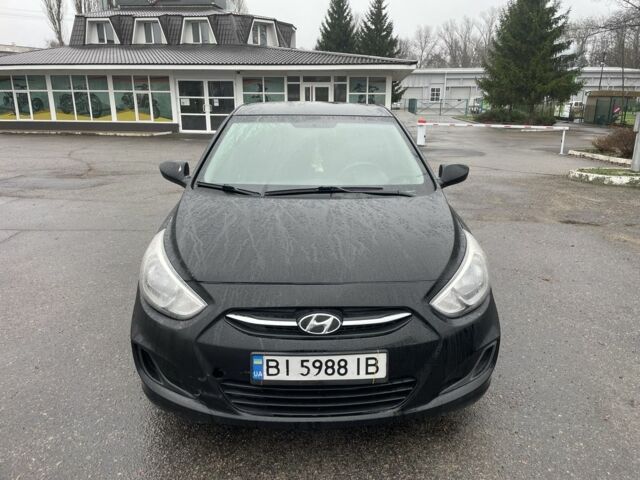 Черный Хендай Акцент, объемом двигателя 1.6 л и пробегом 200 тыс. км за 5500 $, фото 2 на Automoto.ua