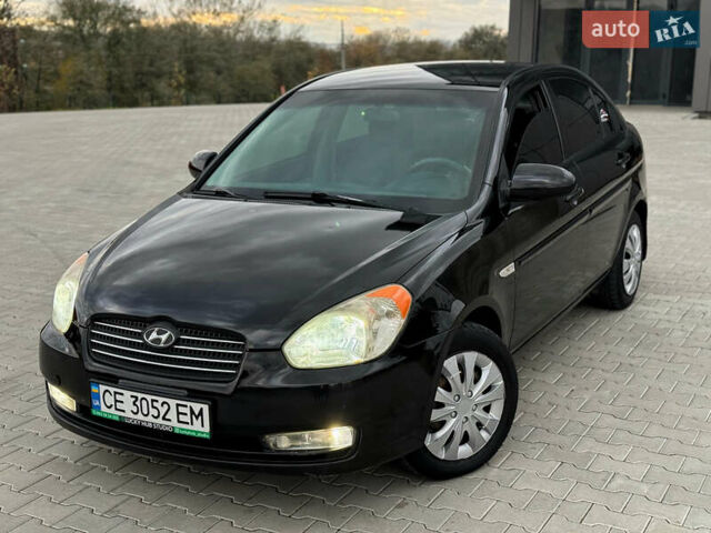 Хендай Акцент 2007 в Черновцах на Automoto.ua Черный Хендай Акцент, объемом двигателя 1.4 л и пробегом 345 тыс. км за 3600 $, фото 1 на Automoto.ua