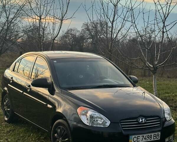 Чорний Хендай Акцент, об'ємом двигуна 1.4 л та пробігом 158 тис. км за 4500 $, фото 2 на Automoto.ua