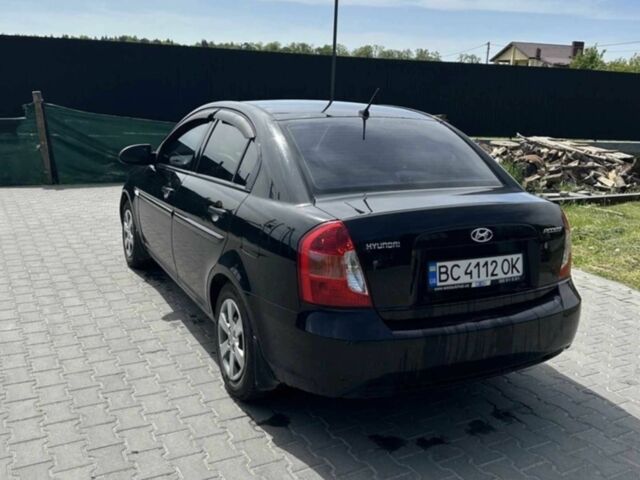 Черный Хендай Акцент, объемом двигателя 1.4 л и пробегом 360 тыс. км за 3400 $, фото 1 на Automoto.ua