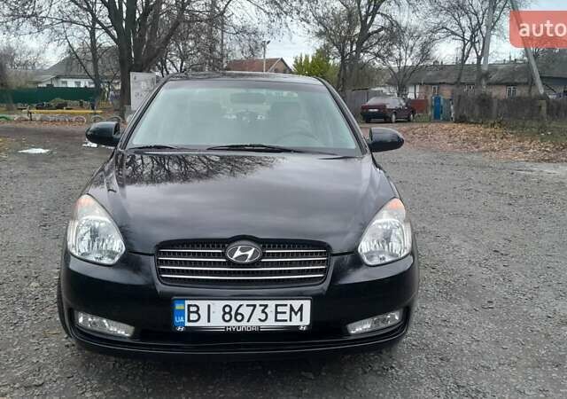 Черный Хендай Акцент, объемом двигателя 1.49 л и пробегом 231 тыс. км за 4600 $, фото 10 на Automoto.ua