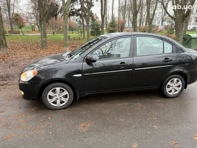 Черный Хендай Акцент, объемом двигателя 1.4 л и пробегом 165 тыс. км за 5390 $, фото 7 на Automoto.ua