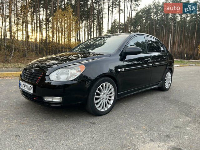 Черный Хендай Акцент, объемом двигателя 1.49 л и пробегом 247 тыс. км за 5200 $, фото 1 на Automoto.ua