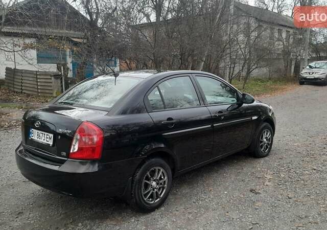 Черный Хендай Акцент, объемом двигателя 1.49 л и пробегом 231 тыс. км за 4600 $, фото 7 на Automoto.ua