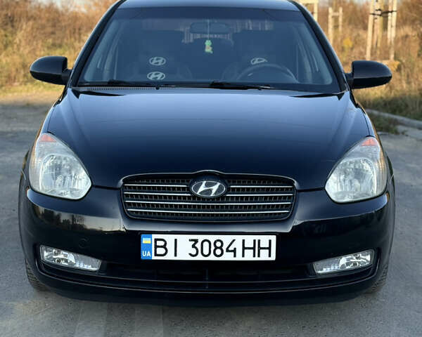 Черный Хендай Акцент, объемом двигателя 1.59 л и пробегом 175 тыс. км за 6300 $, фото 1 на Automoto.ua