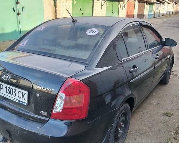 Черный Хендай Акцент, объемом двигателя 1.49 л и пробегом 208 тыс. км за 4600 $, фото 4 на Automoto.ua