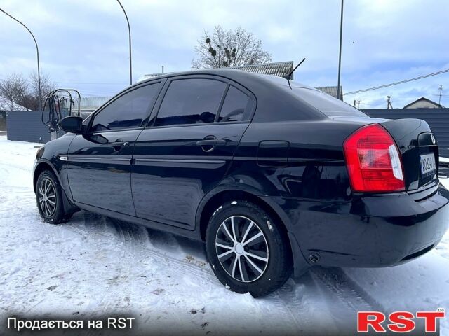 Черный Хендай Акцент, объемом двигателя 1.4 л и пробегом 146 тыс. км за 4500 $, фото 3 на Automoto.ua