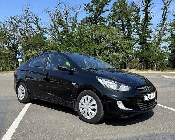 Черный Хендай Акцент, объемом двигателя 1.4 л и пробегом 163 тыс. км за 6900 $, фото 2 на Automoto.ua