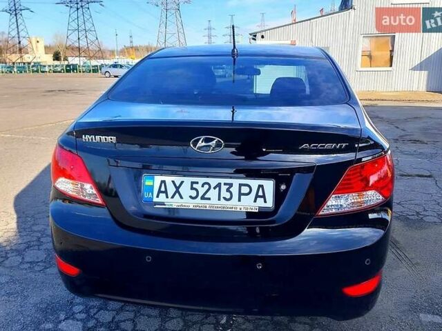 Черный Хендай Акцент, объемом двигателя 1.4 л и пробегом 95 тыс. км за 8900 $, фото 2 на Automoto.ua