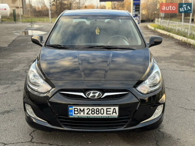 Черный Хендай Акцент, объемом двигателя 1.4 л и пробегом 146 тыс. км за 6950 $, фото 1 на Automoto.ua
