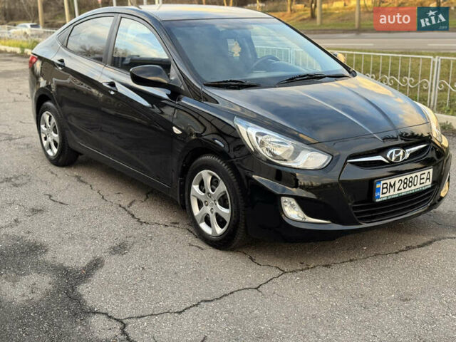 Черный Хендай Акцент, объемом двигателя 1.4 л и пробегом 146 тыс. км за 6950 $, фото 8 на Automoto.ua