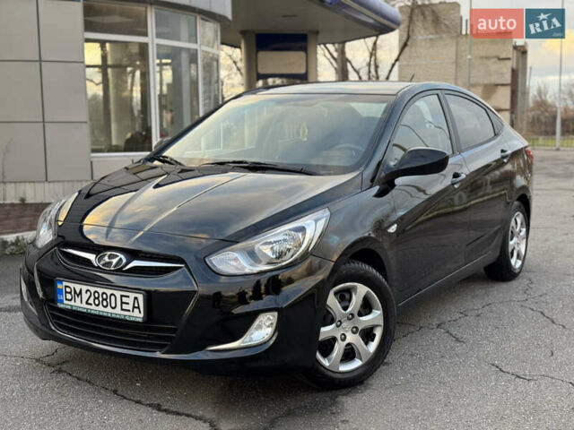 Черный Хендай Акцент, объемом двигателя 1.4 л и пробегом 146 тыс. км за 6950 $, фото 12 на Automoto.ua
