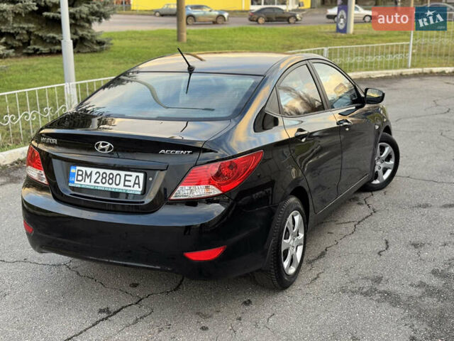 Черный Хендай Акцент, объемом двигателя 1.4 л и пробегом 146 тыс. км за 6950 $, фото 11 на Automoto.ua