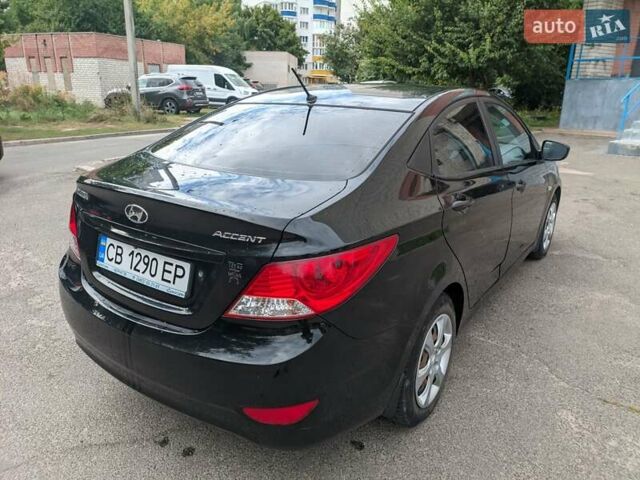 Хендай Акцент 2013 в Сумах на Automoto.ua Черный Хендай Акцент, объемом двигателя 1.4 л и пробегом 118 тыс. км за 7300 $, фото 1 на Automoto.ua