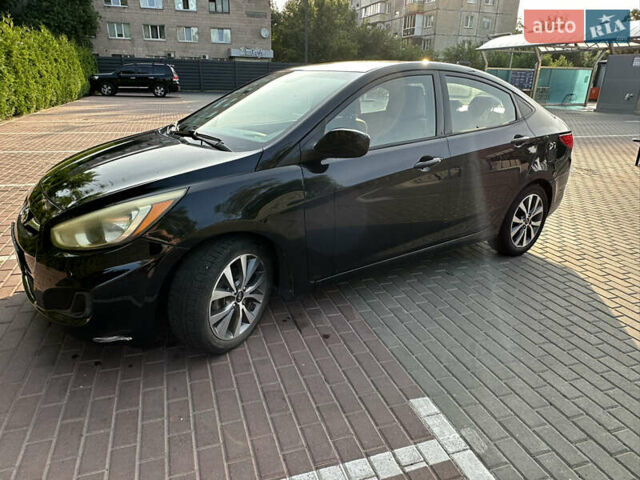 Черный Хендай Акцент, объемом двигателя 1.6 л и пробегом 140 тыс. км за 8000 $, фото 5 на Automoto.ua