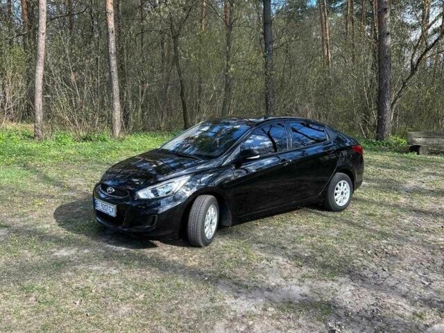 Черный Хендай Акцент, объемом двигателя 1.4 л и пробегом 53 тыс. км за 11500 $, фото 1 на Automoto.ua