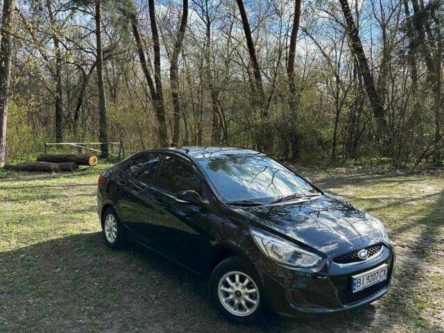 Черный Хендай Акцент, объемом двигателя 1.4 л и пробегом 53 тыс. км за 11500 $, фото 2 на Automoto.ua