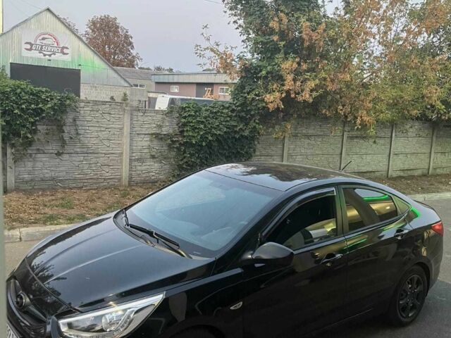 Черный Хендай Акцент, объемом двигателя 1.4 л и пробегом 112 тыс. км за 6500 $, фото 3 на Automoto.ua