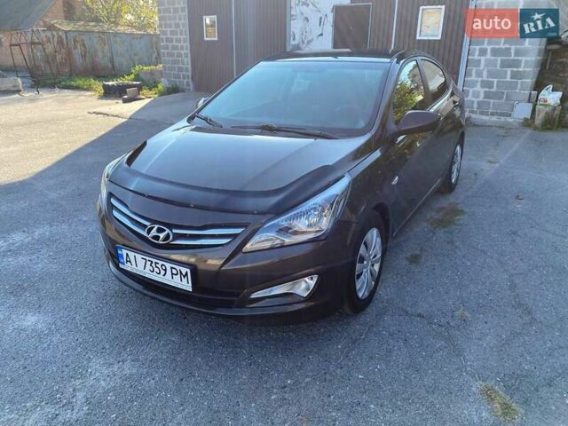 Коричневый Хендай Акцент, объемом двигателя 1.4 л и пробегом 212 тыс. км за 6899 $, фото 2 на Automoto.ua