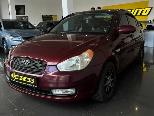 Красный Хендай Акцент, объемом двигателя 1.4 л и пробегом 233 тыс. км за 5000 $, фото 2 на Automoto.ua