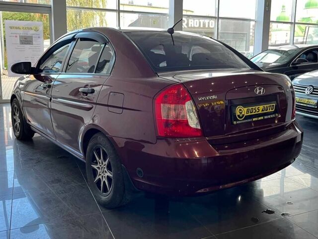 Красный Хендай Акцент, объемом двигателя 1.4 л и пробегом 233 тыс. км за 5000 $, фото 4 на Automoto.ua