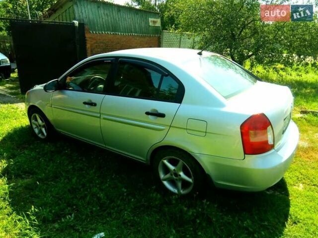 Сірий Хендай Акцент, об'ємом двигуна 1.49 л та пробігом 218 тис. км за 4300 $, фото 6 на Automoto.ua