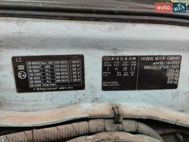 Синий Хендай Акцент, объемом двигателя 1.5 л и пробегом 203 тыс. км за 3500 $, фото 7 на Automoto.ua