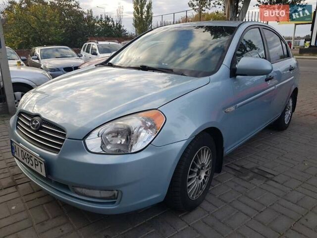 Синий Хендай Акцент, объемом двигателя 1.4 л и пробегом 220 тыс. км за 5200 $, фото 11 на Automoto.ua