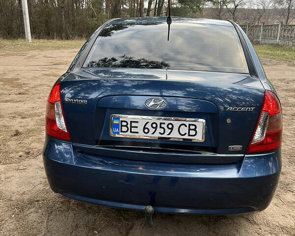 Синий Хендай Акцент, объемом двигателя 1.49 л и пробегом 165 тыс. км за 5500 $, фото 4 на Automoto.ua