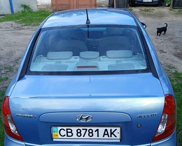 Синій Хендай Акцент, об'ємом двигуна 1.4 л та пробігом 120 тис. км за 3350 $, фото 2 на Automoto.ua